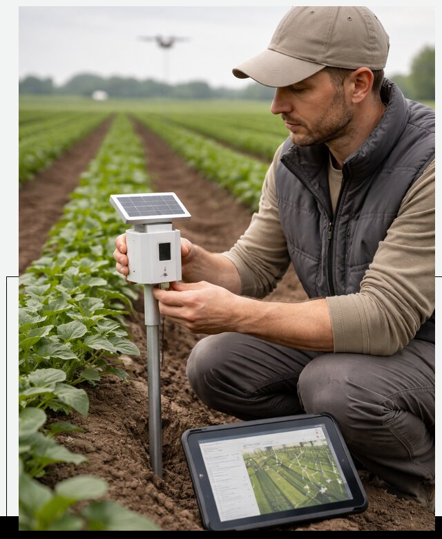 IoT мониторинг сельскохозяйственных полей и контроля в Жигулёвске